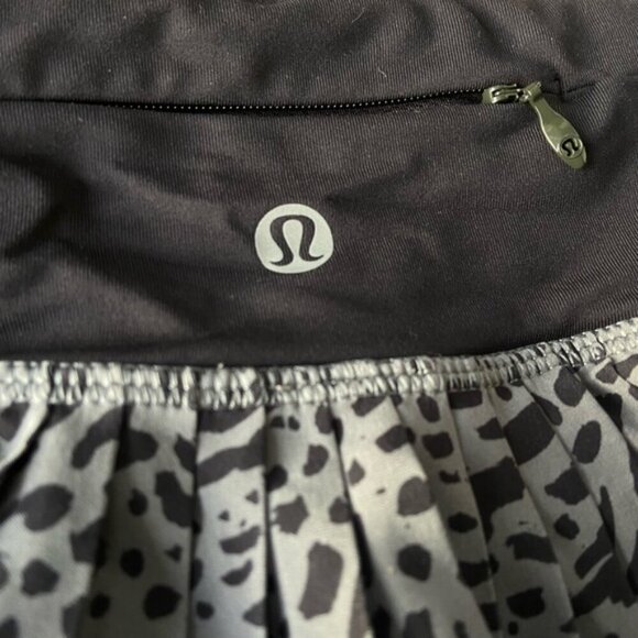 Lululemon Pleat To Street Skirt IIWatermark Slate Black size 6 - Picture 12 of 14